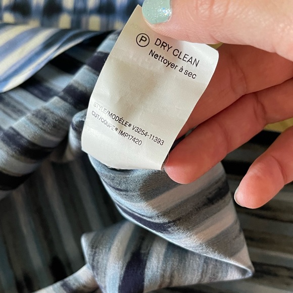 Vince| Silk Ombre Striped Long Sleeve Blouse, Size 8••• - Picture 11 of 14